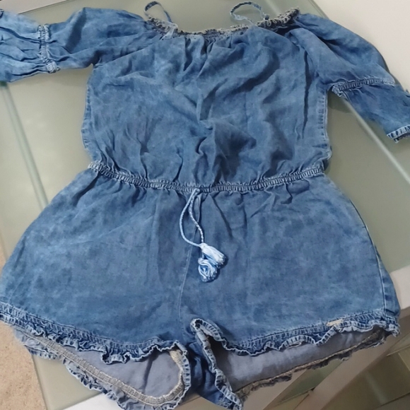 Nauty Blue Romper - Picture 1 of 7